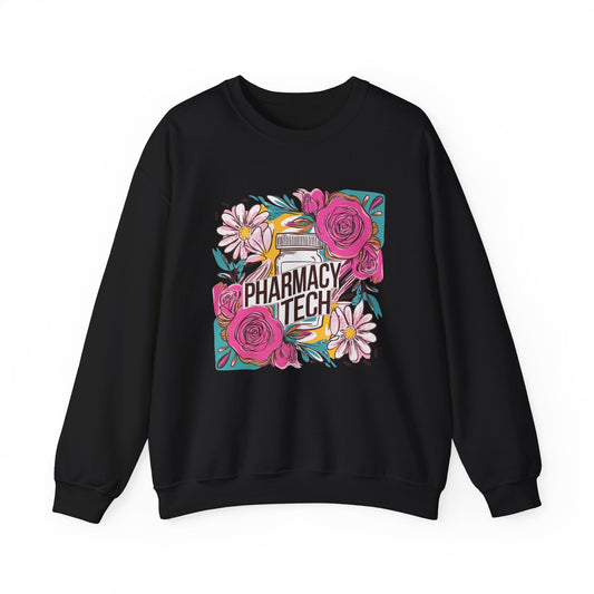 Pharmacy Tech Sweatshirt | CPHT Floral Crewneck | Pharmacist Gift Idea