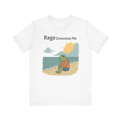 Rage Consumes Me Shirt | Funny Frog Shirt | Dark Humor Tee | Nature Lover Gift | Vintage Meme T-Shirt | Sarcastic Mental Health Top