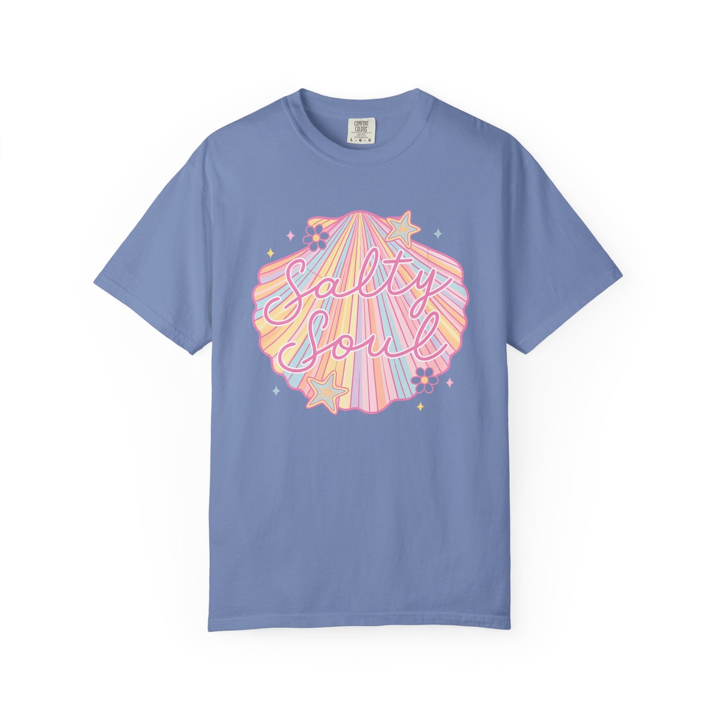 Summer Salty Soul shirt | Trendy beach vibes | Salty soul aesthetic | Comfort Colors retro tee | Ocean lover gift | Vacation graphic top