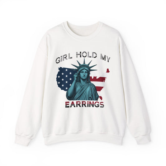 Girl Hold My Earrings sweatshirt | Anti Trump shirt | Political protest gift | FDT crewneck | National park inspired design