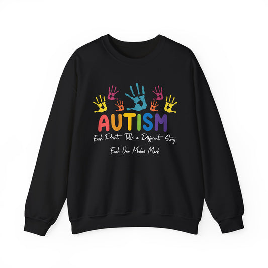 Fingerprint Autism sweatshirt | Autism Awareness Gift | Fingerprint Tee | Neurodiversity Shirt | Special Needs Mom Sweatshirt