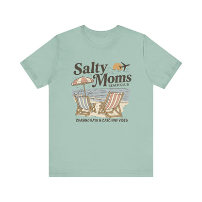 Salty Moms Beach Club shirt | Summer Vibes | Aesthetic Tee | Mother's Day Gift | Coastal Mom Shirt | Beach Sweatshirt