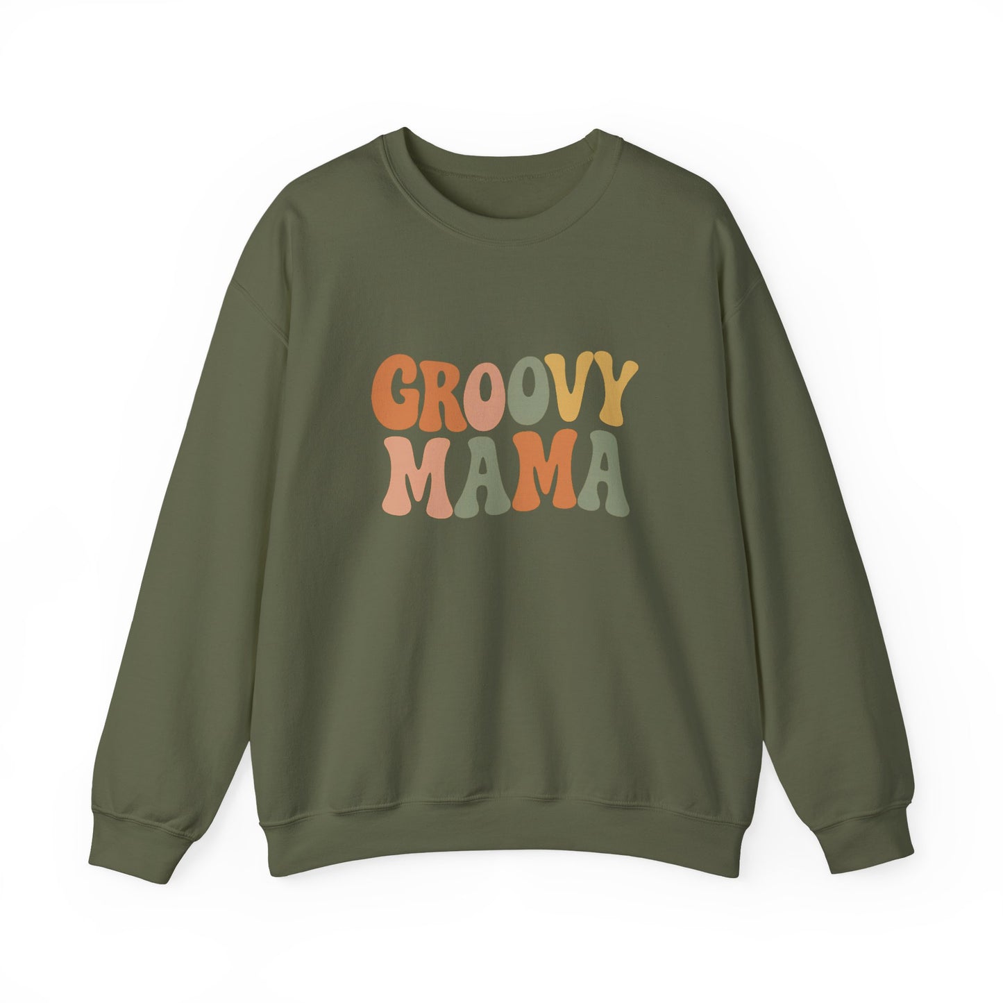 Groovy Mama Sweatshirt | Retro Mom Gift | Pregnancy Reveal for Mother’s Day