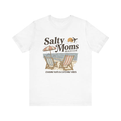 Salty Moms Beach Club shirt | Summer Vibes | Aesthetic Tee | Mother's Day Gift | Coastal Mom Shirt | Beach Sweatshirt