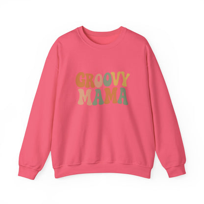 Groovy Mama Sweatshirt | Retro Mom Gift | Pregnancy Reveal for Mother’s Day