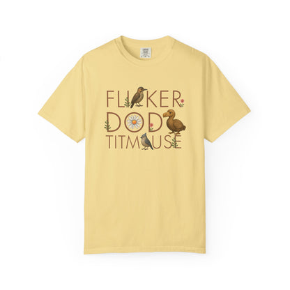Flicker Dodo Titmouse shirt | Funny bird shirt | Anti MAGA tee | Subtle FDT gift | Liberal political shirt | Comfort Colors unisex