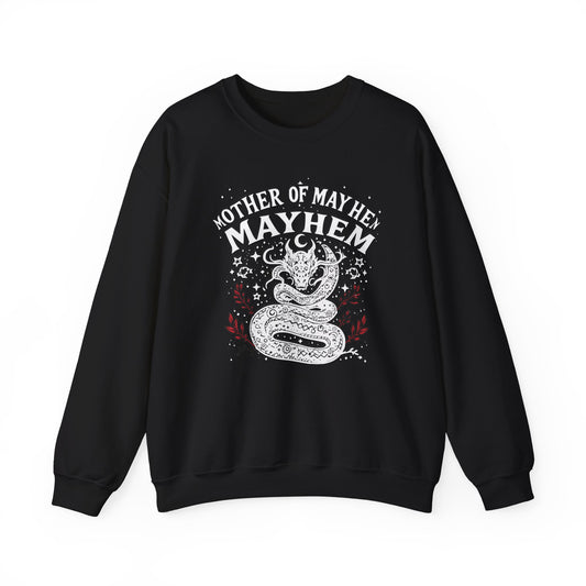 Mother of Mayhem Sweatshirt | Punk Mom Gift | Grunge Alternative Wife Tee