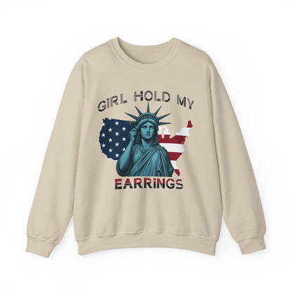 Girl Hold My Earrings sweatshirt | Anti Trump shirt | Political protest gift | FDT crewneck | National park inspired design