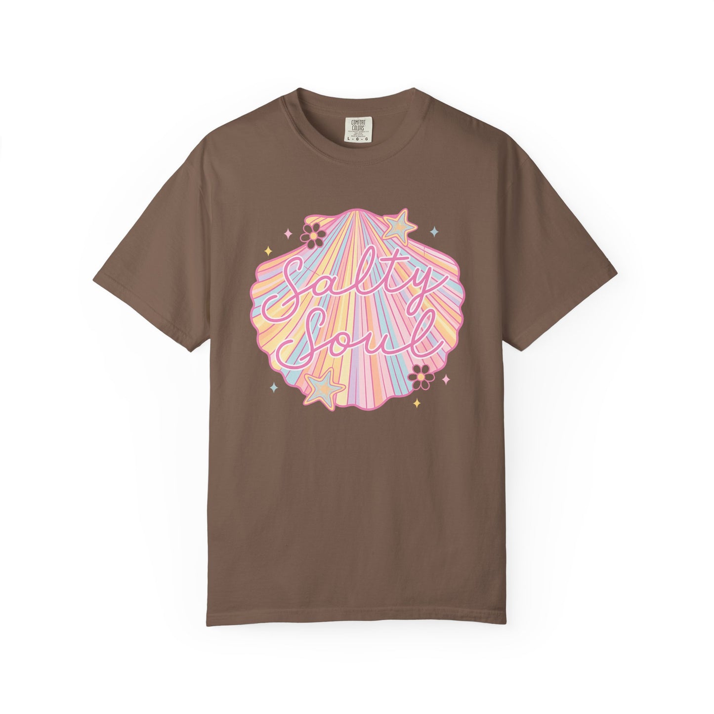 Summer Salty Soul shirt | Trendy beach vibes | Salty soul aesthetic | Comfort Colors retro tee | Ocean lover gift | Vacation graphic top