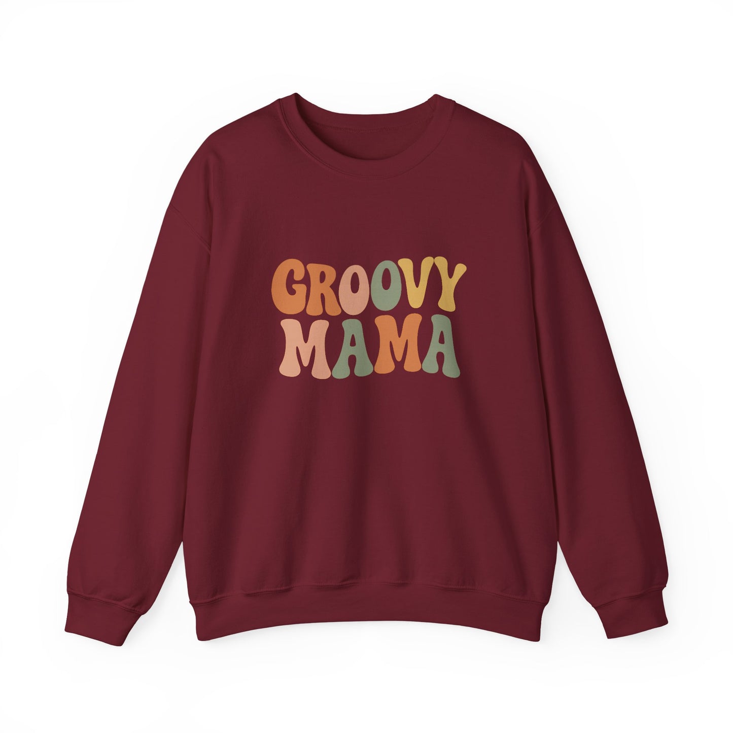 Groovy Mama Sweatshirt | Retro Mom Gift | Pregnancy Reveal for Mother’s Day