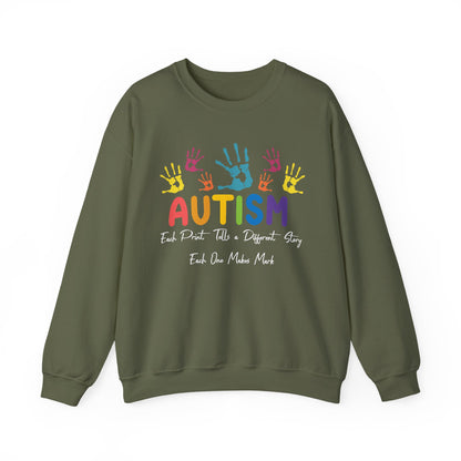 Fingerprint Autism sweatshirt | Autism Awareness Gift | Fingerprint Tee | Neurodiversity Shirt | Special Needs Mom Sweatshirt