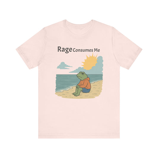 Rage Consumes Me Shirt | Funny Frog Shirt | Dark Humor Tee | Nature Lover Gift | Vintage Meme T-Shirt | Sarcastic Mental Health Top