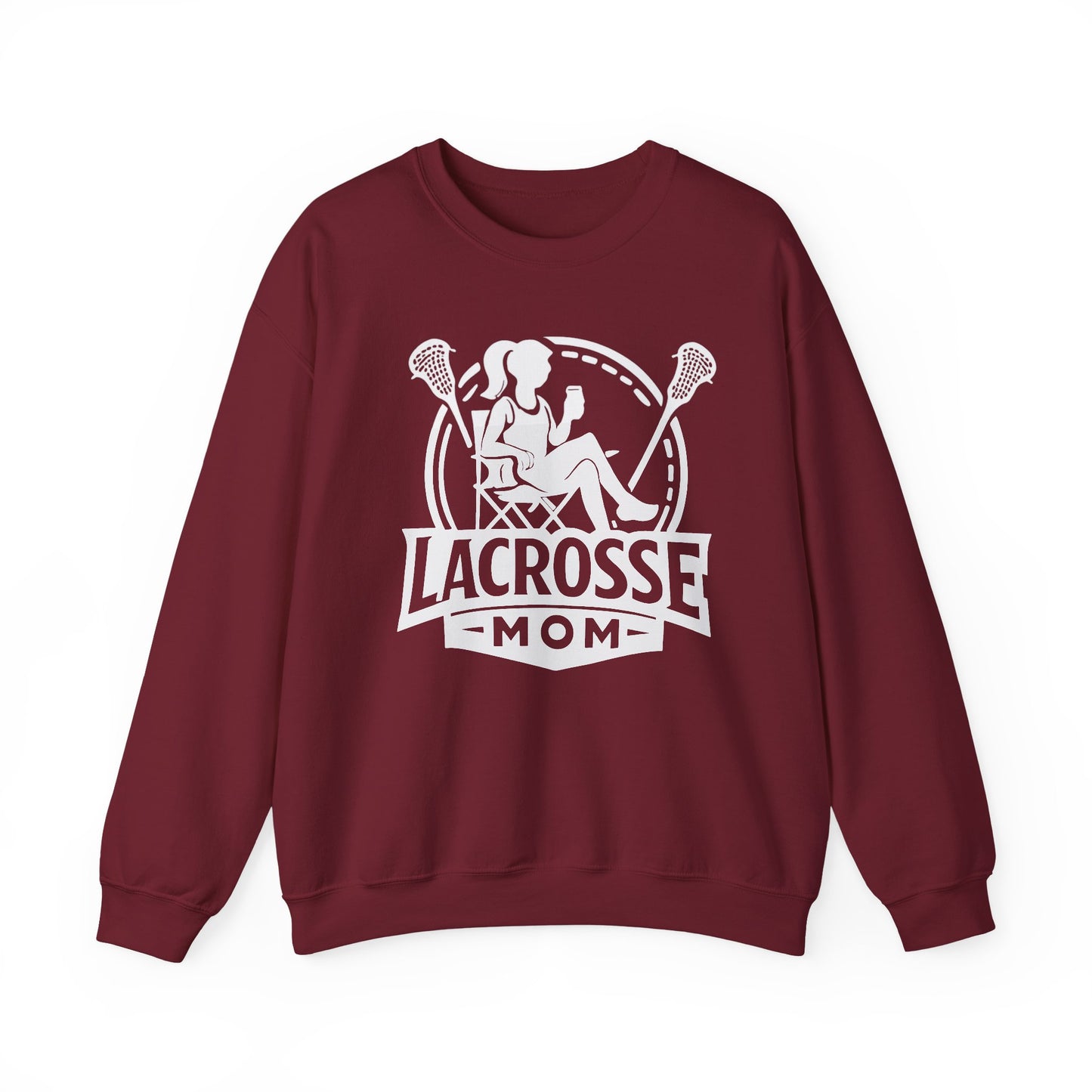 Lacrosse Mom Sweatshirt | Player & Coach Gift | Lacrosse Fan Apparel