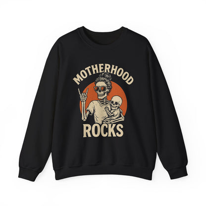 Motherhood Rock Sweatshirt| Retro Skeleton Mom Tee | Funny Mother’s Day Gift