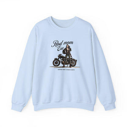 Rad Mom Era Sweatshirt | Caffeine & Chaos Tee | Biker Mom Gift Shirt